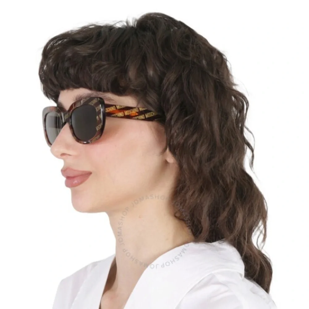 ✨ NWT Moschino Logo Monogram Sunglasses Brown MOS132/S - Authentic ✨